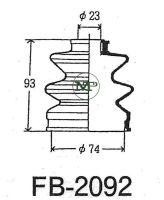 Пыльник ШРУС FB2092/72-424