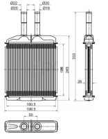 Радиатор отопителя салона TG-RIH0017/96327370 * Ti•GUAR