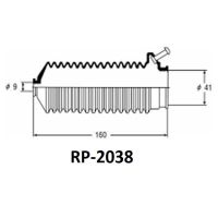 Пыльник рул. рейки RP2038/05-484* MTP