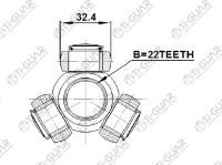 Трипоид TG-TR22/32.4 * Ti-Guar