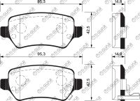 Тормозные колодки TG-1352/PN0162* Ti·GUAR