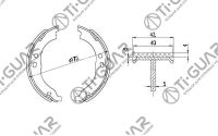 Тормозные колодки TG-0681/FN0681* Ti·GUAR