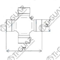 Крестовина TG-CJCS055/GUM-76 * Ti•GUAR