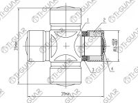 Крестовина TG-CJCS004/ST-1639 * Ti•GUAR