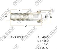Шпилька колесная TG-43222-50J00* TiGuar