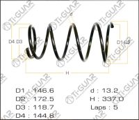 Пружина C4N-88502 / TG-CSS0035* Ti·GUAR