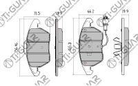 Тормозные колодки TG-0348/PN0348W* Ti·GUAR