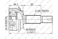 ШРУС TG-95107/TO-107* TiGuar