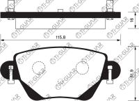 Тормозные колодки TG-1665/PN0501* Ti·GUAR