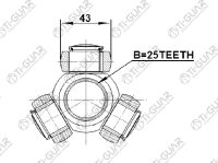 Трипоид TG-TR25/43 * Ti-Guar