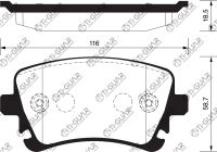 Тормозные колодки TG-0330/PN0330* Ti·GUAR