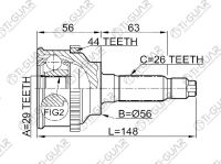 ШРУС TG-6845Z44 / MA-045A44 * TiGuar