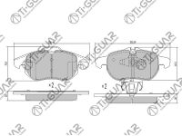 Тормозные колодки TG-1613/PN0325* Ti·GUAR