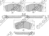 Тормозные колодки TG-295/PN7248* Ti·GUAR