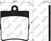 Тормозные колодки TG-1334/PN0126* Ti·GUAR