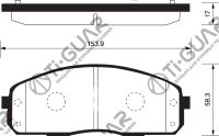 Тормозные колодки TG-0600/PN0600* Ti·GUAR