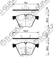 Тормозные колодки TG-1432/PN0494* Ti·GUAR