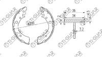 Тормозные колодки TG-D4513/FN5520* Ti·GUAR