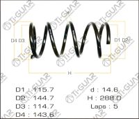 Пружина C4T-42112 / TG-CSS0027* Ti·GUAR