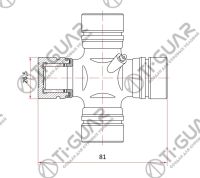 Крестовина TG-CJCS050/GUT-12 * Ti•GUAR