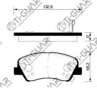 Тормозные колодки TG-0537/PN0537* Ti·GUAR