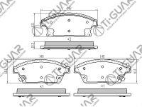 Тормозные колодки TG-1847/PN0757* Ti·GUAR