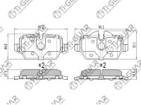 Тормозные колодки TG-1612/PN0549* Ti·GUAR