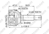 ШРУС TG-9540Z48 / TO-040A48 * TiGuar