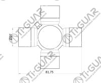 Крестовина TG-CJCS043/GUN-51 * Ti•GUAR