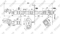 Шланг тормозной TG-90947-02F74 * Ti-Guar