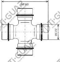 Крестовина TG-CJCS056/GUD-88 * Ti•GUAR