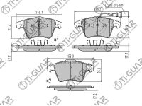 Тормозные колодки TG-1651/PN0353W* Ti·GUAR