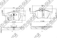 Тормозные колодки TG-0188/PN0188W* Ti·GUAR