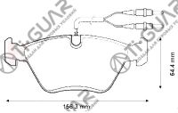 Тормозные колодки TG-1064/PN0012W* Ti·GUAR