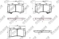 Тормозные колодки TG-0555/PN0555* Ti·GUAR