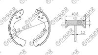 Тормозные колодки TG-D2049/FN1170* Ti·GUAR