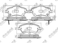 Тормозные колодки TG-1834/PN1834* Ti·GUAR