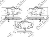 Тормозные колодки TG-2290/PN25004* Ti·GUAR