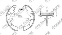 Тормозные колодки TG-D1082/FN2358* Ti·GUAR