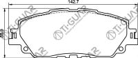 Тормозные колодки TG-5507C/PN1857 (КЕРАМИКА)* Ti·GUAR