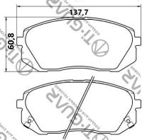 Тормозные колодки TG-0052/PN0052* Ti·GUAR