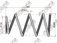 Пружина C4T-30031 / TG-CSS0028* Ti·GUAR