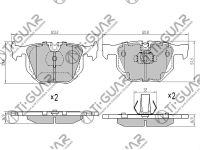 Тормозные колодки TG-0228/PN0228* Ti·GUAR