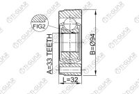 ШРУС TG-IN9802 / 2311-GV * TiGuar