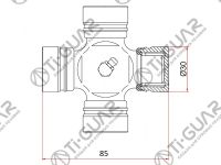 Крестовина TG-CJCS014/GUM-93 * Ti•GUAR