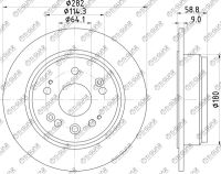 Диск тормозной TG-BDS0056/42510-S9A-N00 * Ti-Guar