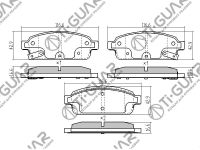 Тормозные колодки TG-1844/PN0392* Ti·GUAR