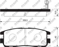 Тормозные колодки TG-1187/PN4299* Ti·GUAR