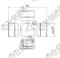 Крестовина TG-CJCS027/GUK-12 * Ti•GUAR