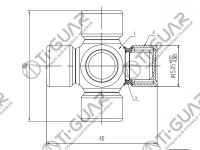 Крестовина TG-CJCS019/ST-1540 * Ti•GUAR